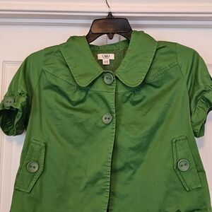 Cato Green Utility Jacket with Button Accents